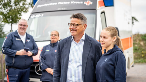 Ministerpräsident Rhein beim Drillingstreffen 2025 Ministerpräsident Rhein beim Drillingstreffen 2025