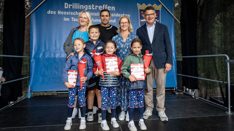 Ministerpräsident Rhein beim Drillingstreffen 2025 Ministerpräsident Rhein beim Drillingstreffen 2025